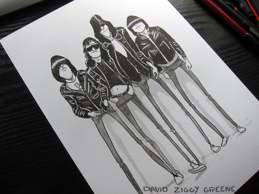 TAZ Ramones 1994 シルクスクリーンポスター TAZ Ramones 1994 シルクスクリーンポスター